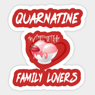 Family Ice cream Lover Sticker